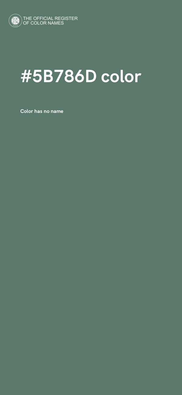 #5B786D color image
