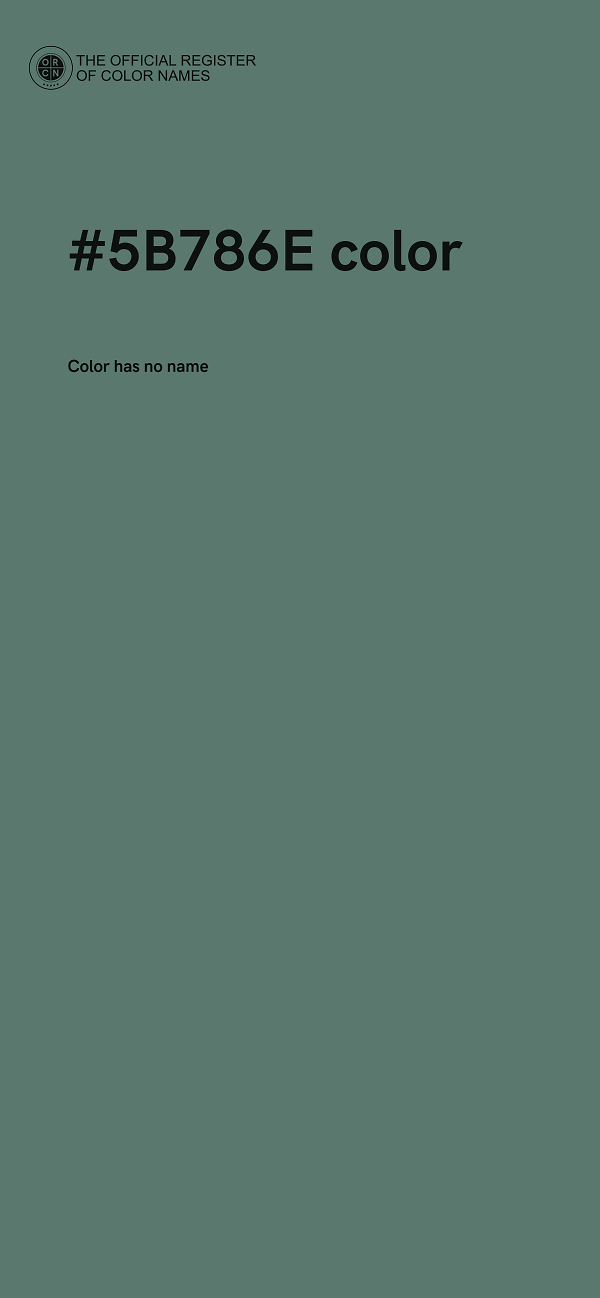 #5B786E color image