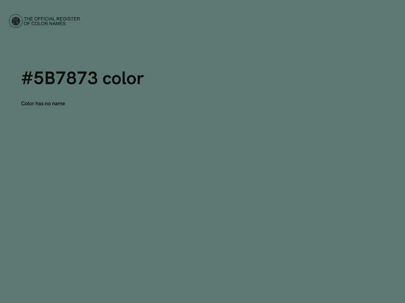 #5B7873 color image