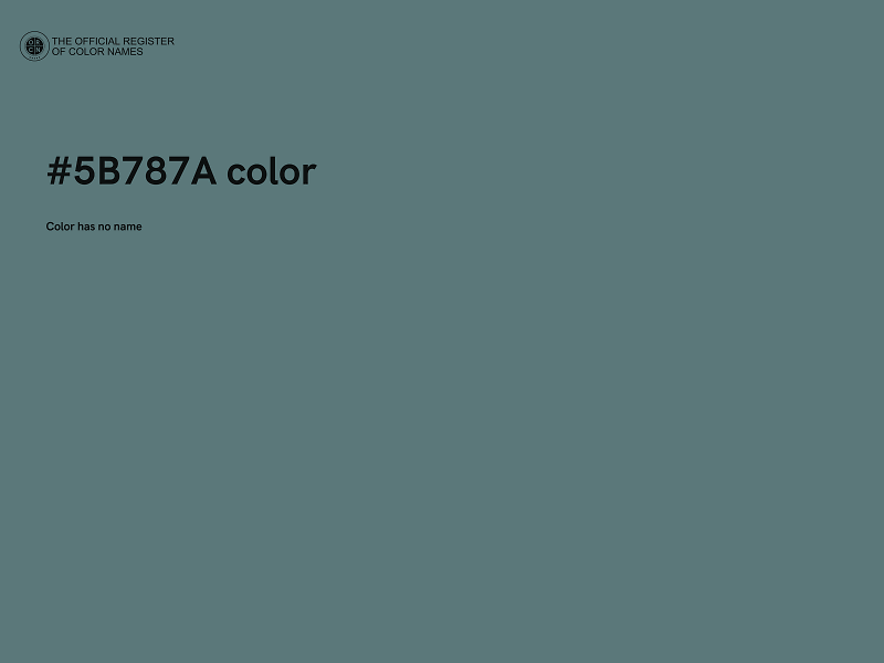 #5B787A color image