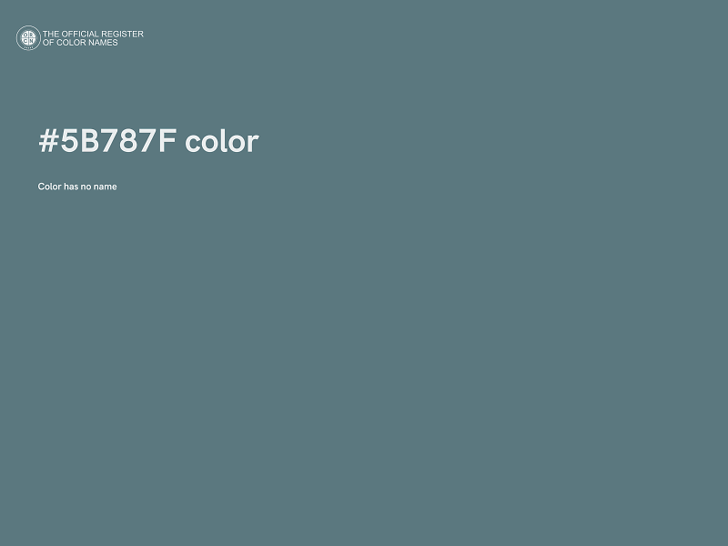 #5B787F color image
