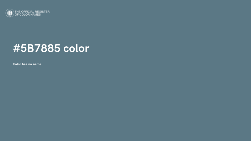 #5B7885 color image