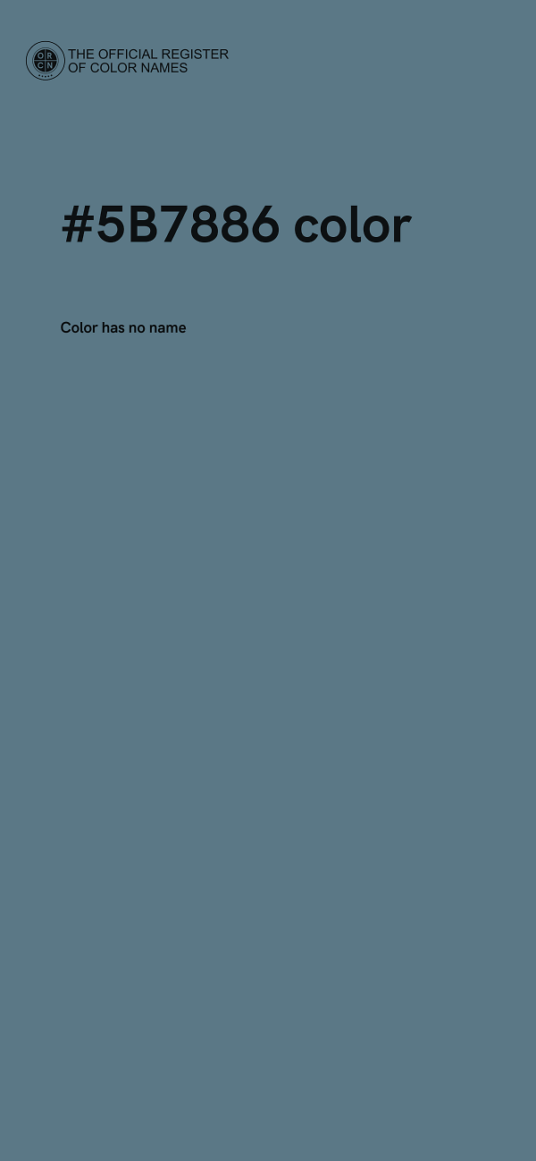 #5B7886 color image