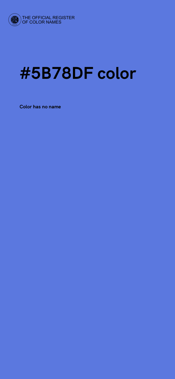 #5B78DF color image