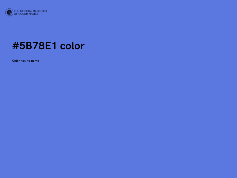 #5B78E1 color image