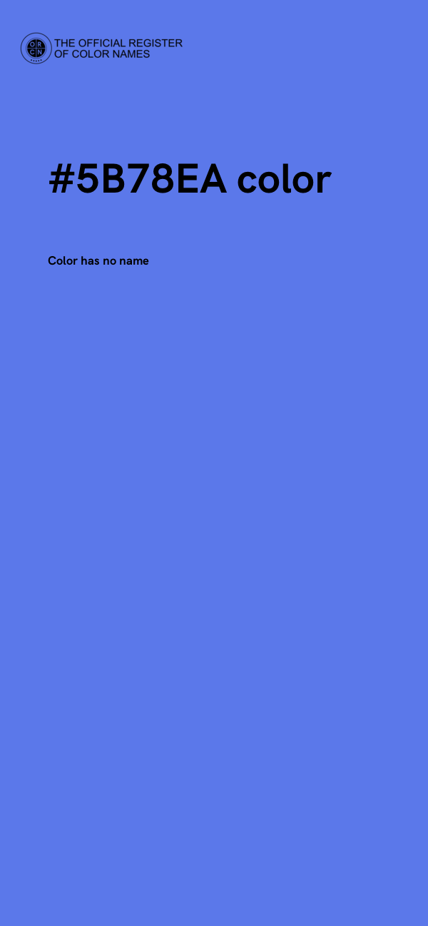 #5B78EA color image