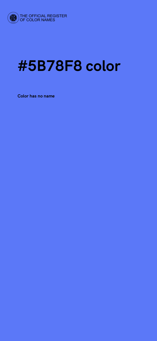 #5B78F8 color image