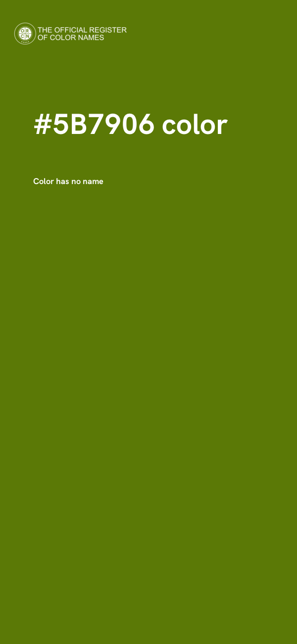 #5B7906 color image