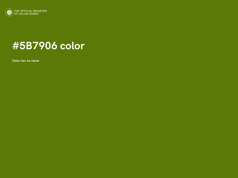 #5B7906 color image