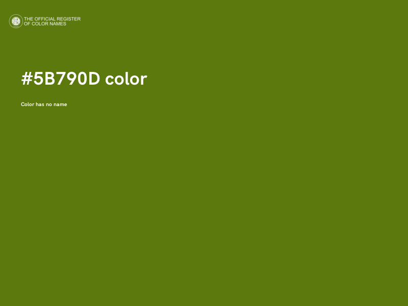 #5B790D color image