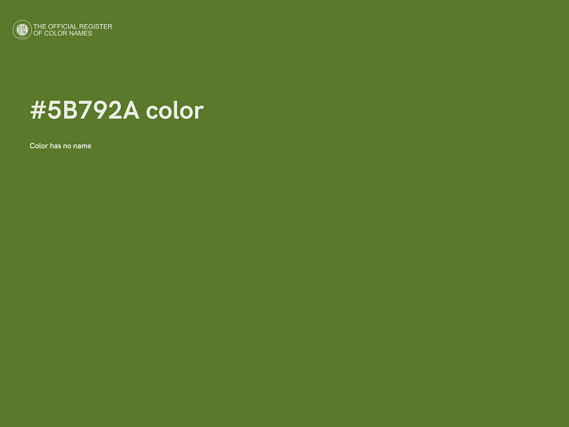 #5B792A color image