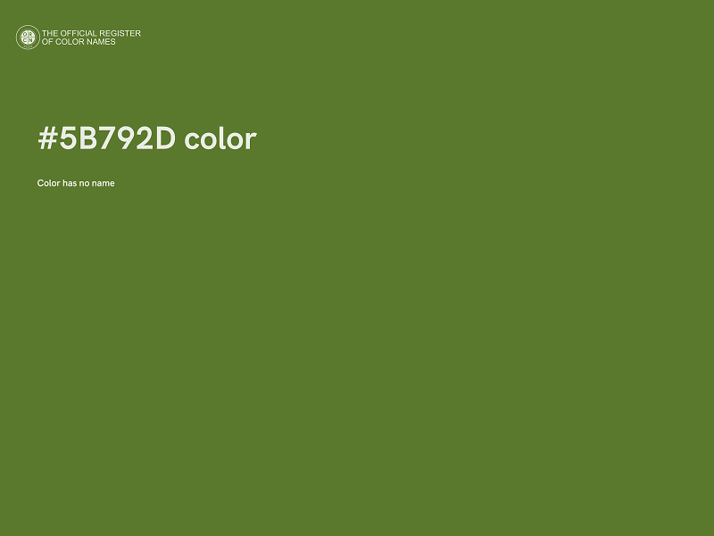 #5B792D color image