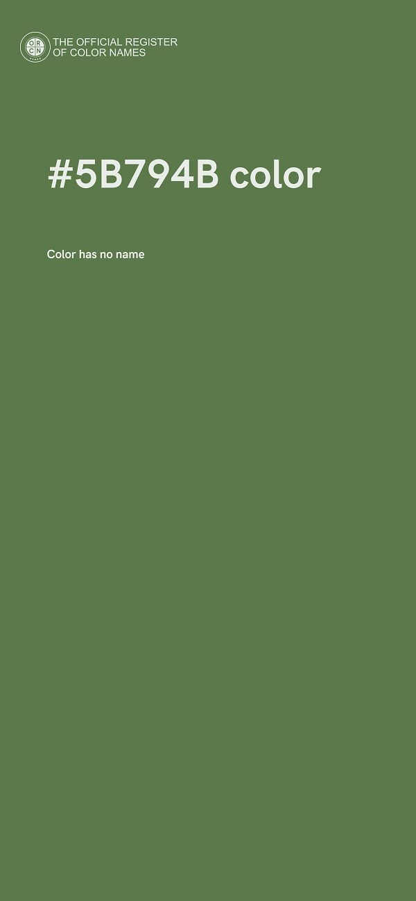 #5B794B color image
