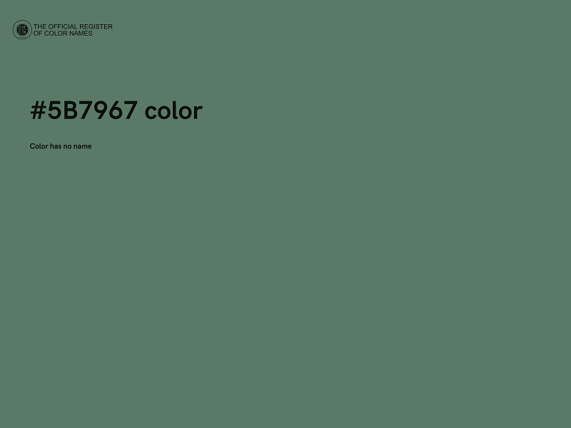 #5B7967 color image