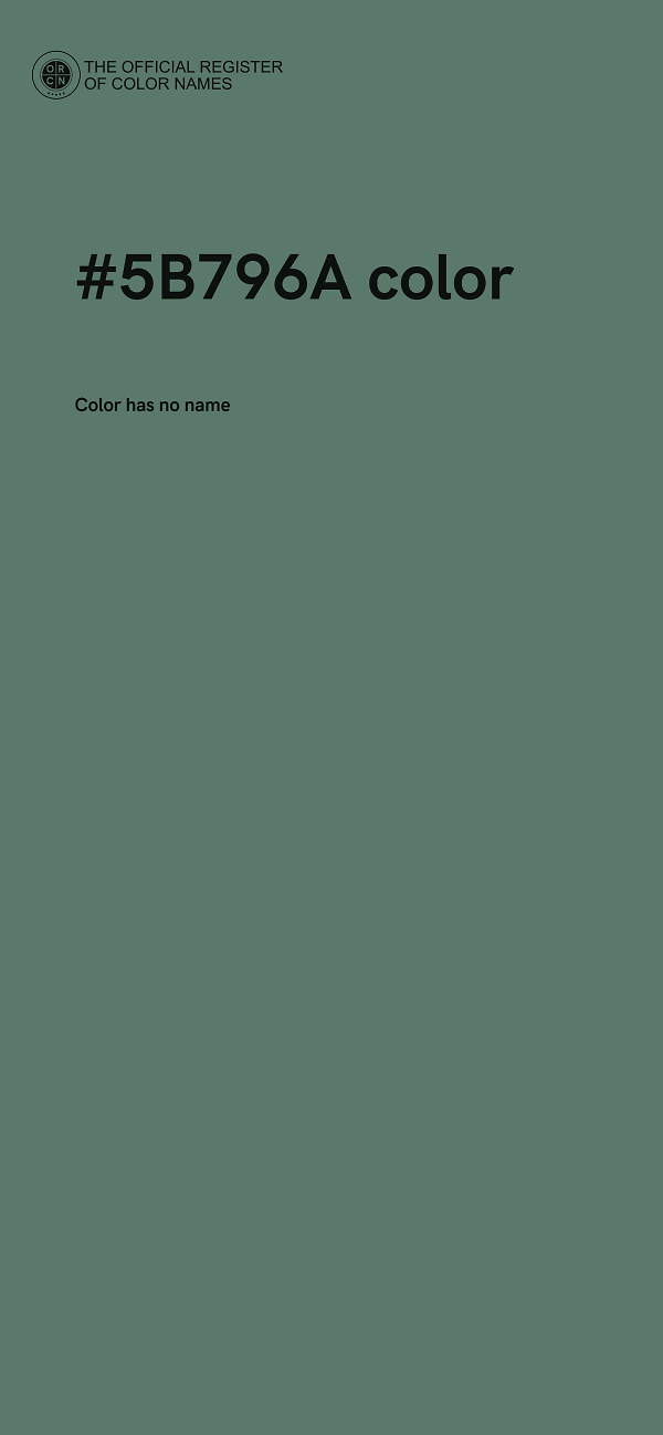 #5B796A color image