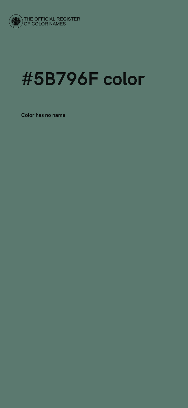 #5B796F color image