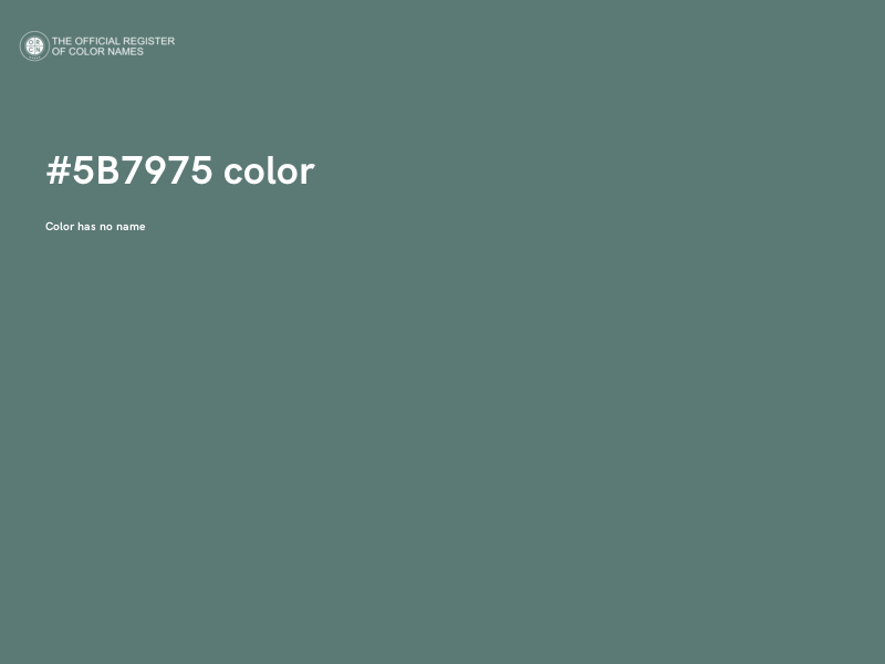 #5B7975 color image