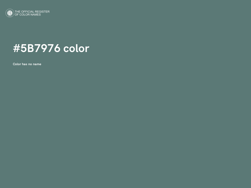#5B7976 color image
