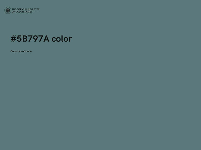 #5B797A color image