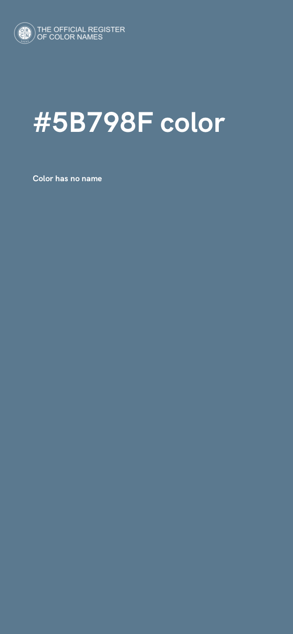 #5B798F color image
