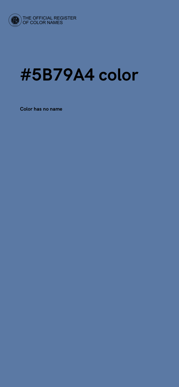 #5B79A4 color image