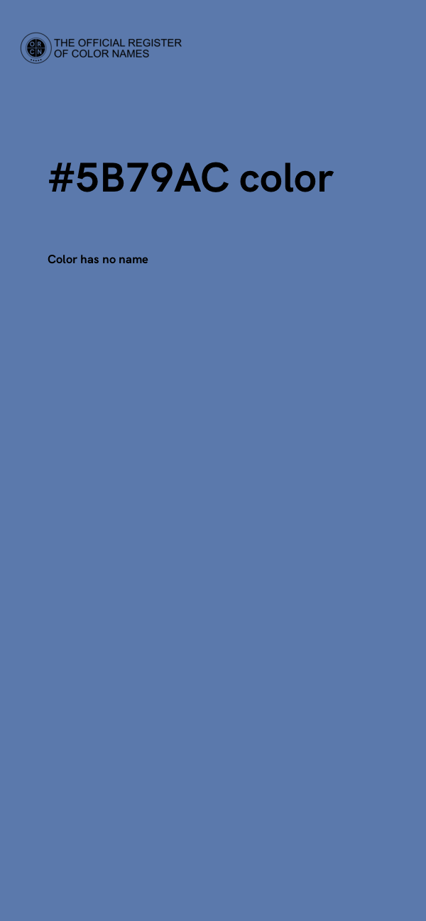 #5B79AC color image