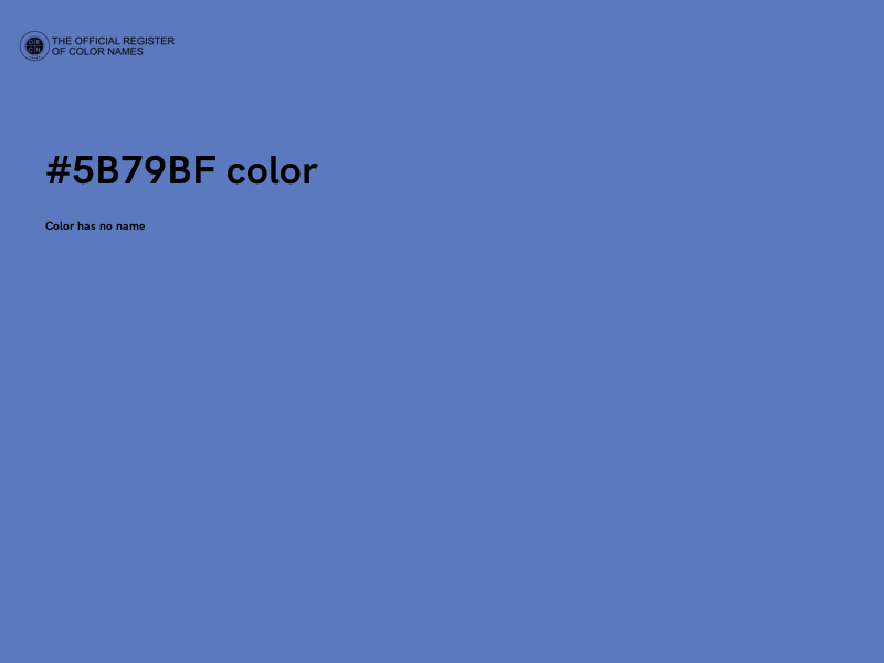 #5B79BF color image