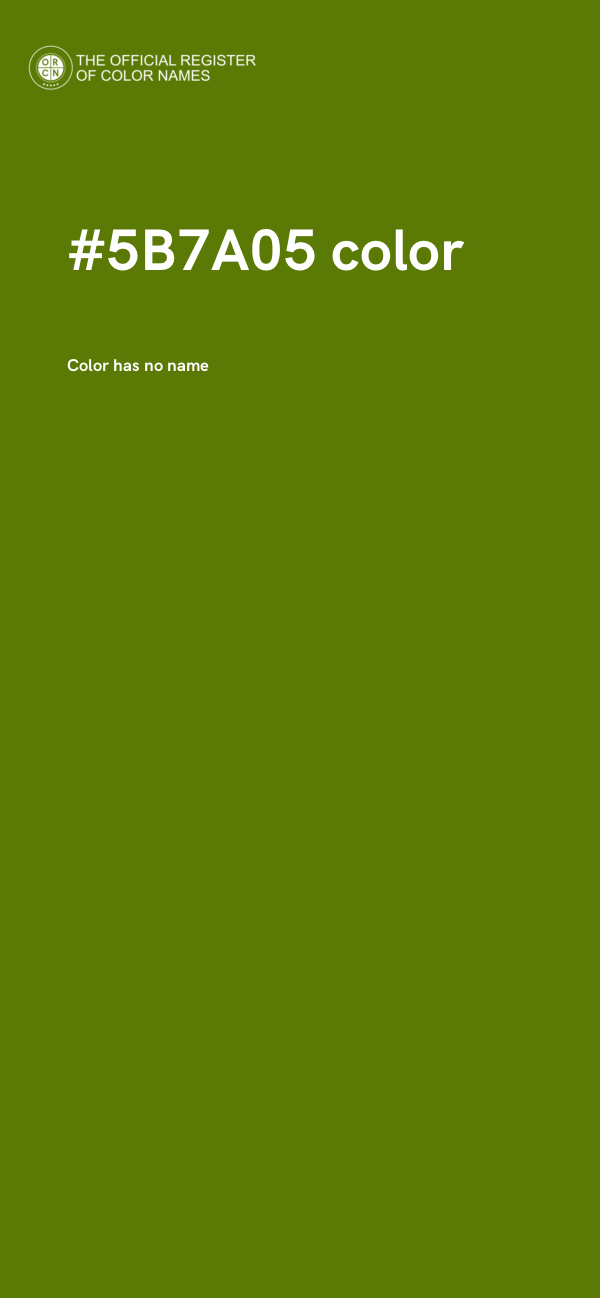 #5B7A05 color image