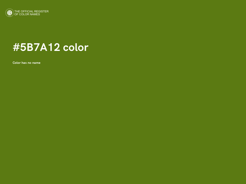 #5B7A12 color image