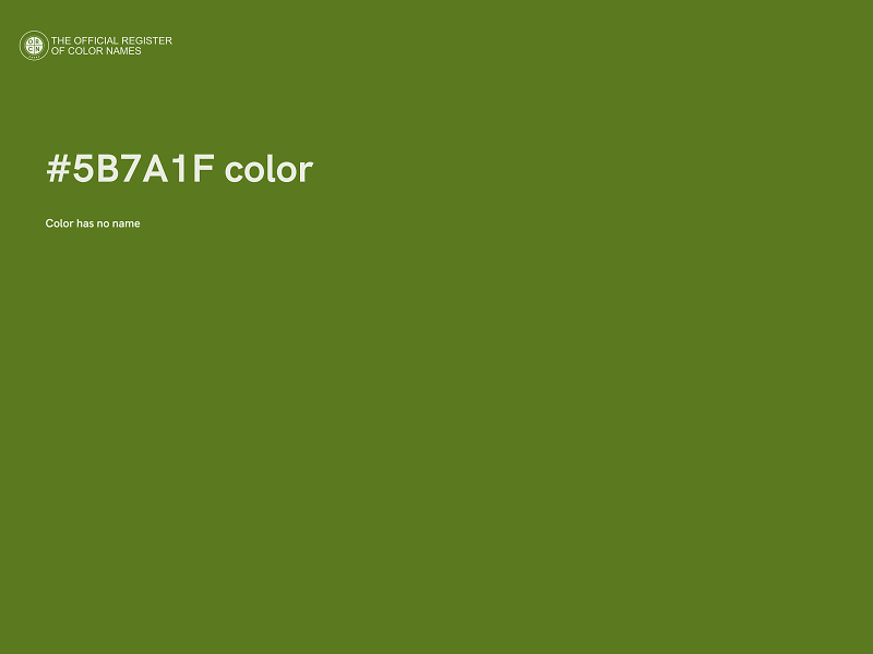#5B7A1F color image
