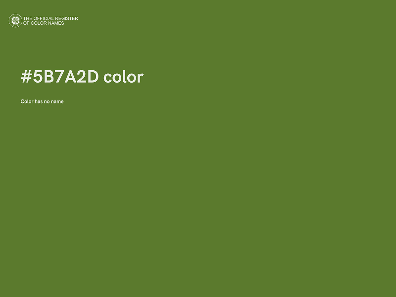 #5B7A2D color image