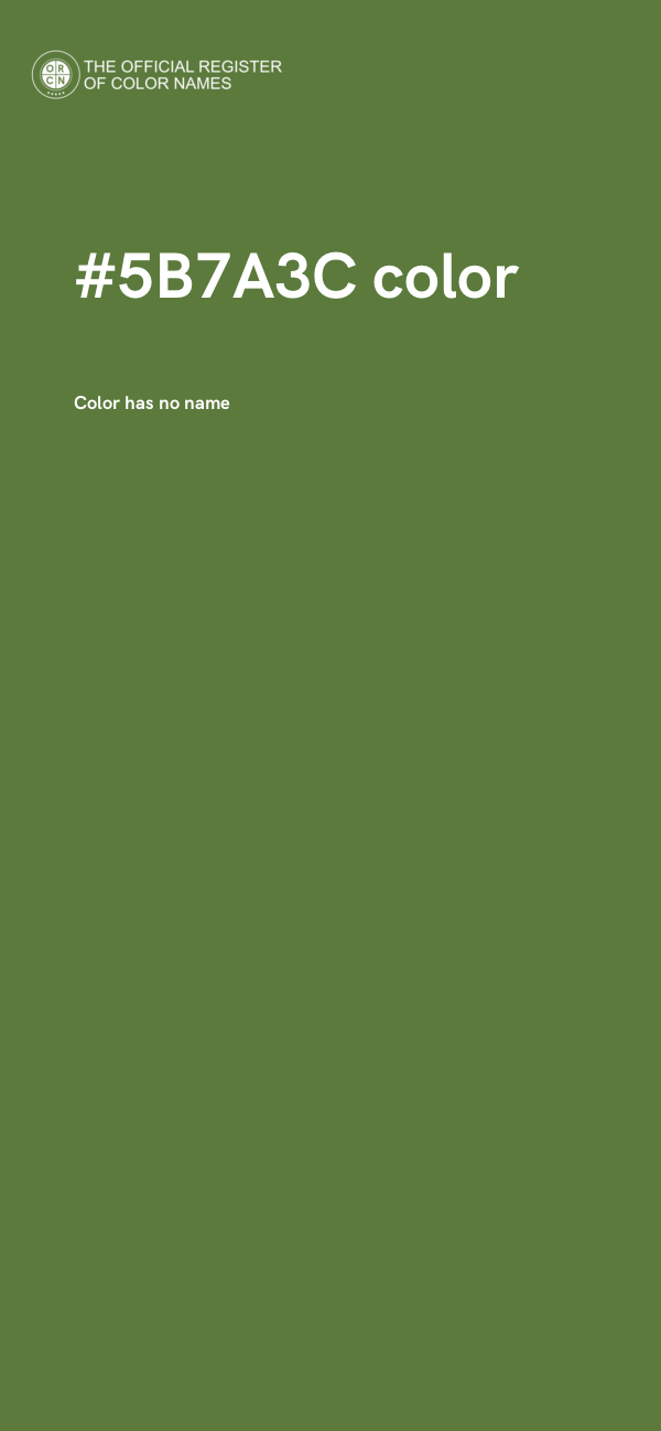 #5B7A3C color image