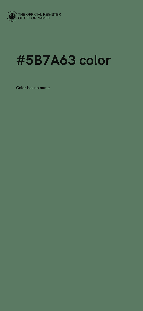 #5B7A63 color image