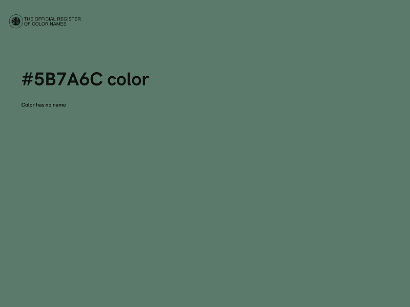 #5B7A6C color image