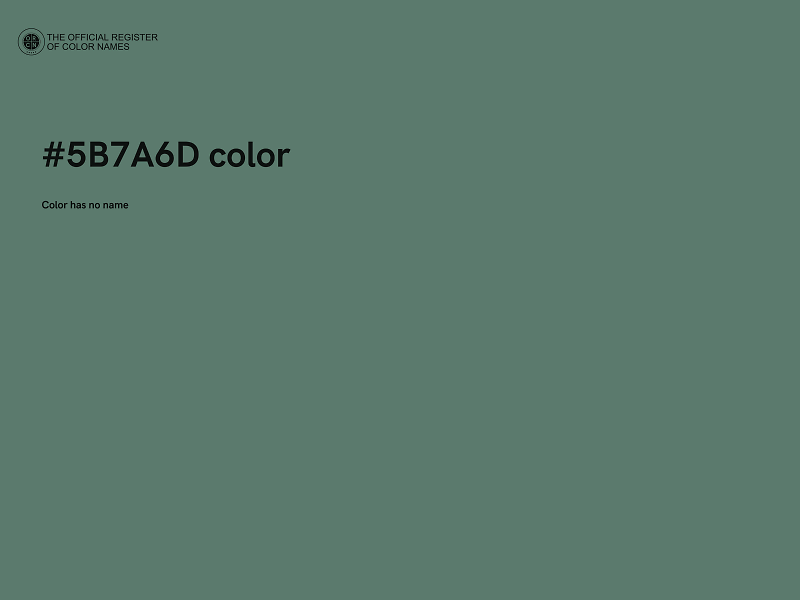 #5B7A6D color image