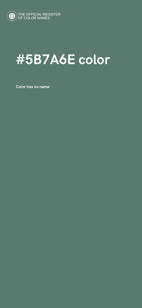 #5B7A6E color image