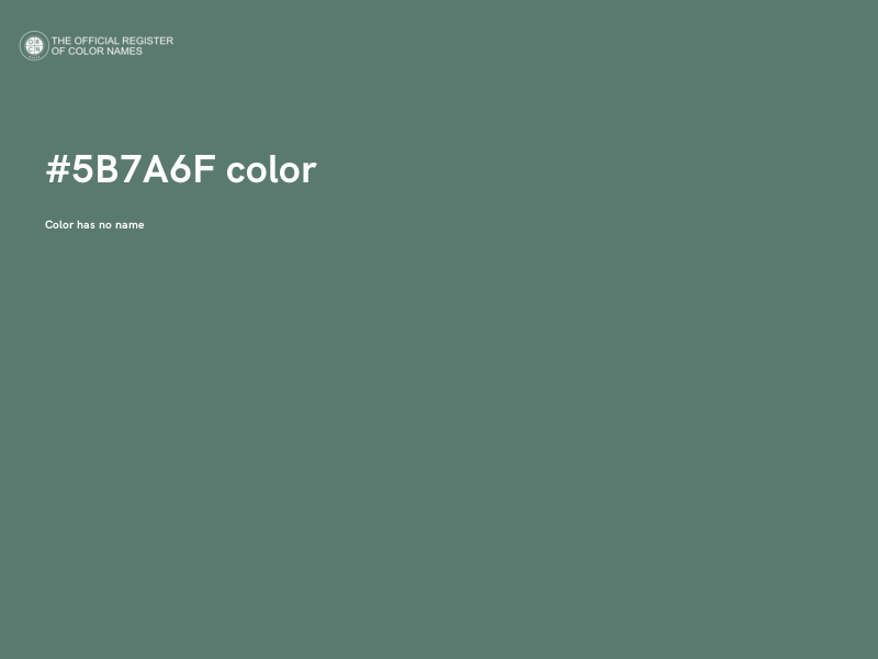 #5B7A6F color image