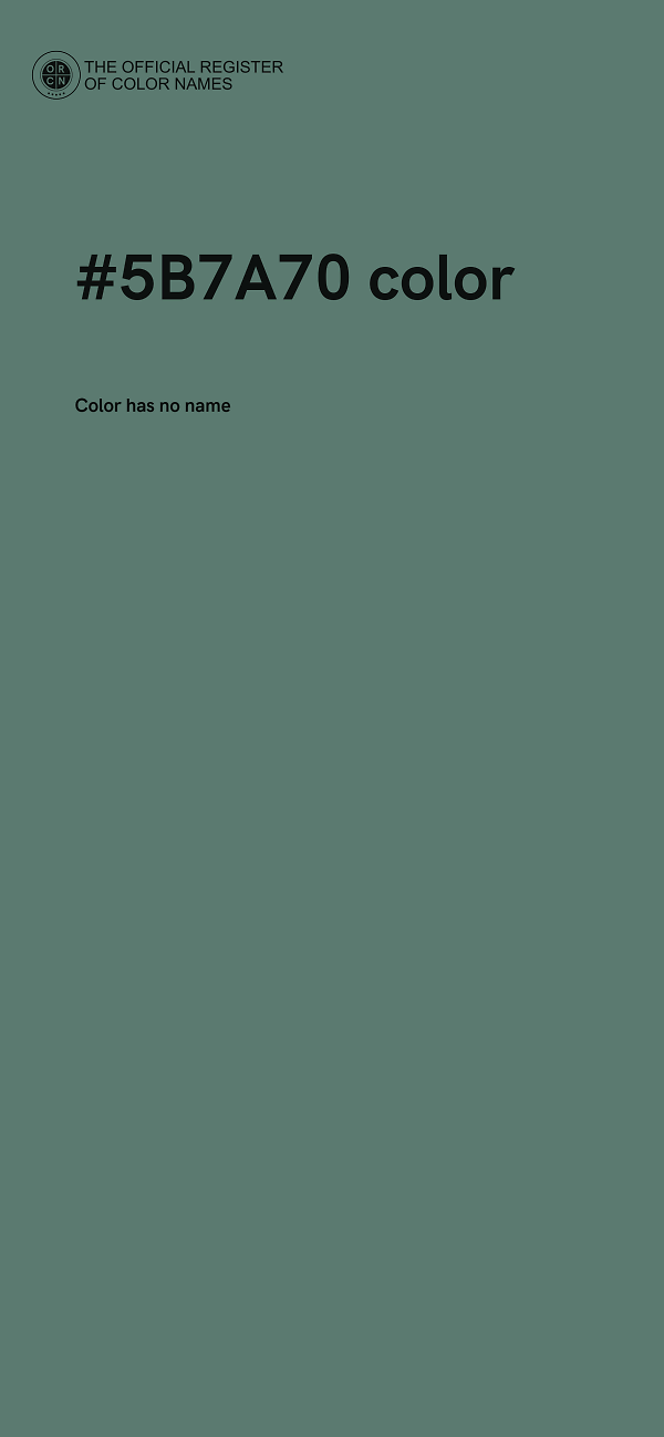 #5B7A70 color image