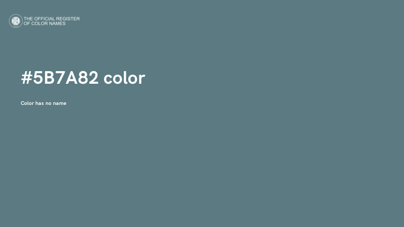 #5B7A82 color image