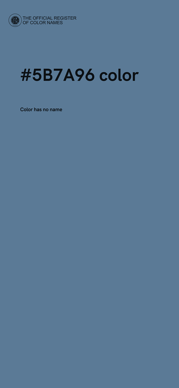 #5B7A96 color image