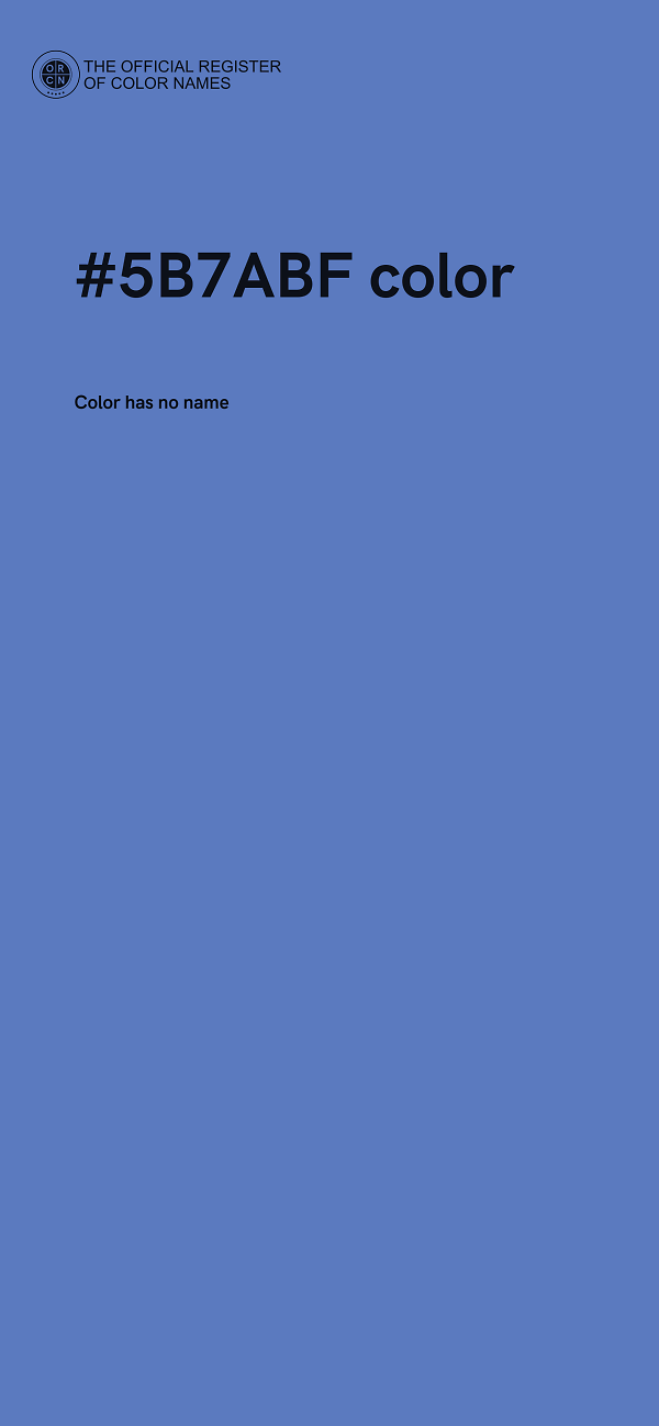 #5B7ABF color image