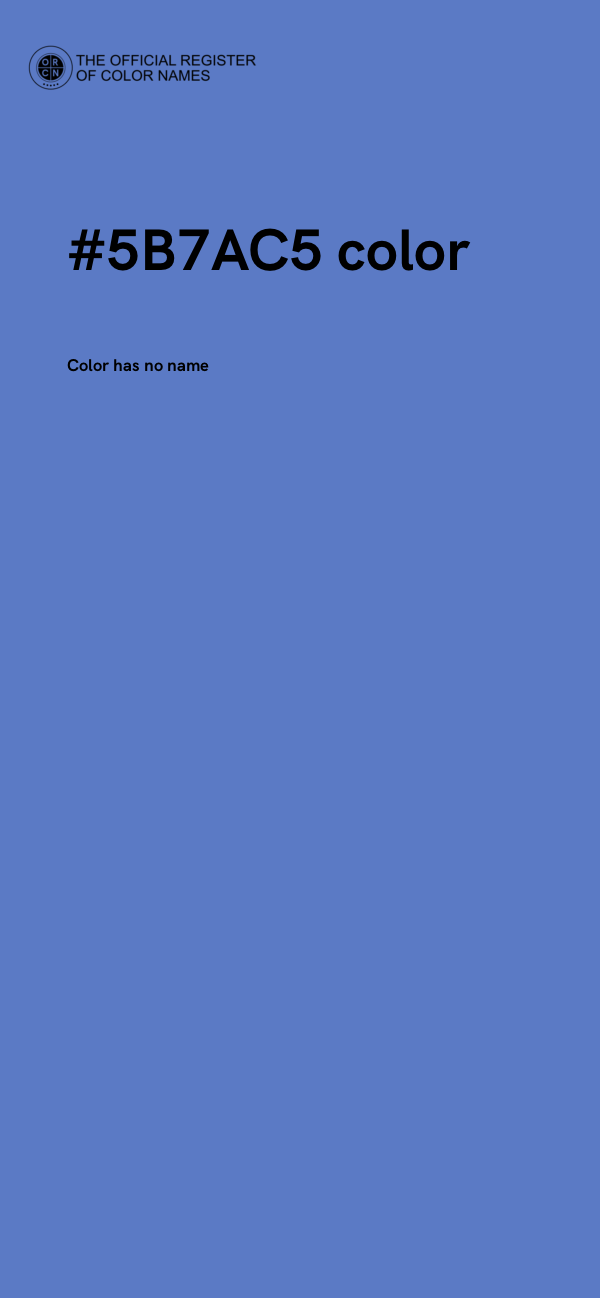 #5B7AC5 color image