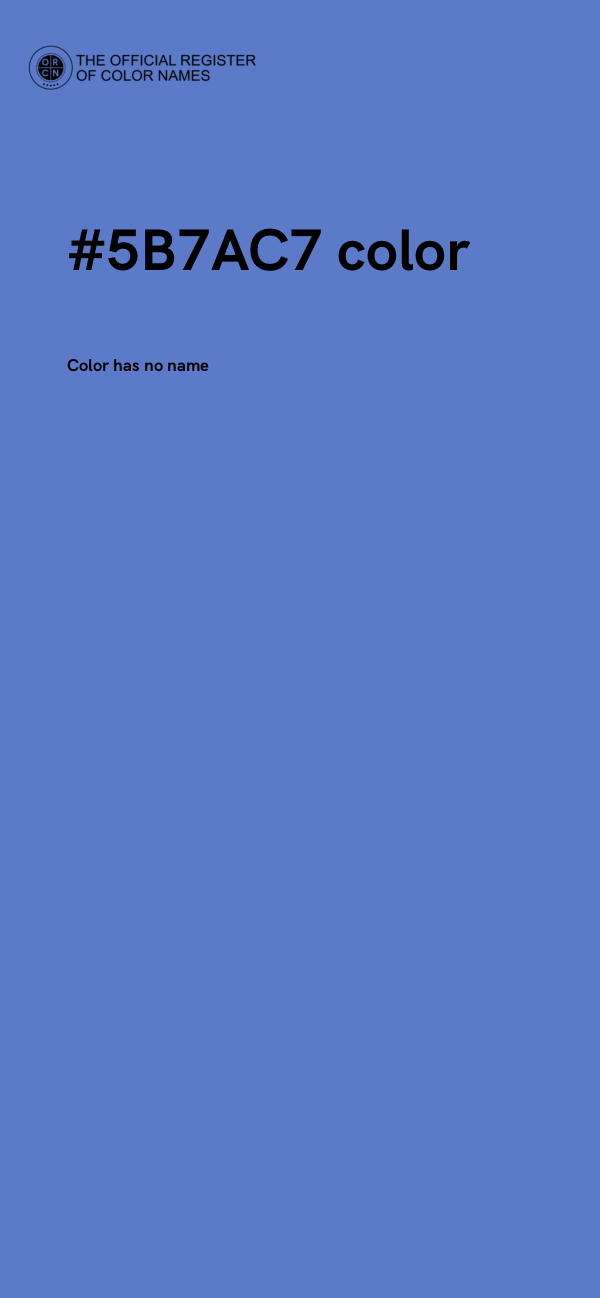 #5B7AC7 color image