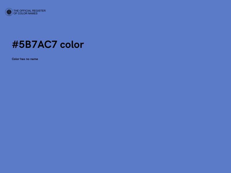 #5B7AC7 color image