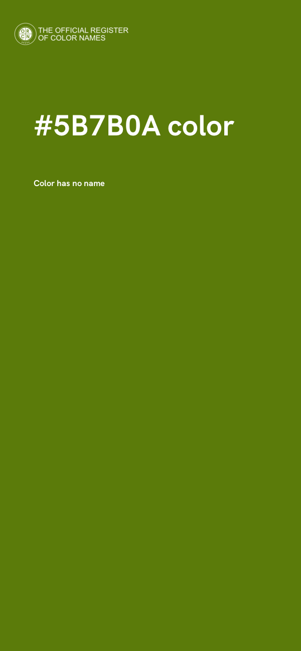 #5B7B0A color image