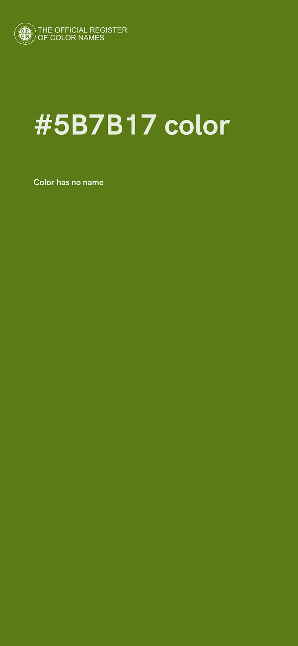 #5B7B17 color image