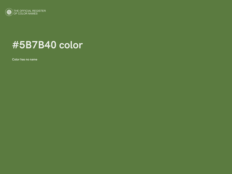 #5B7B40 color image