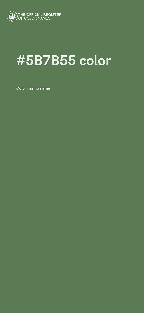 #5B7B55 color image