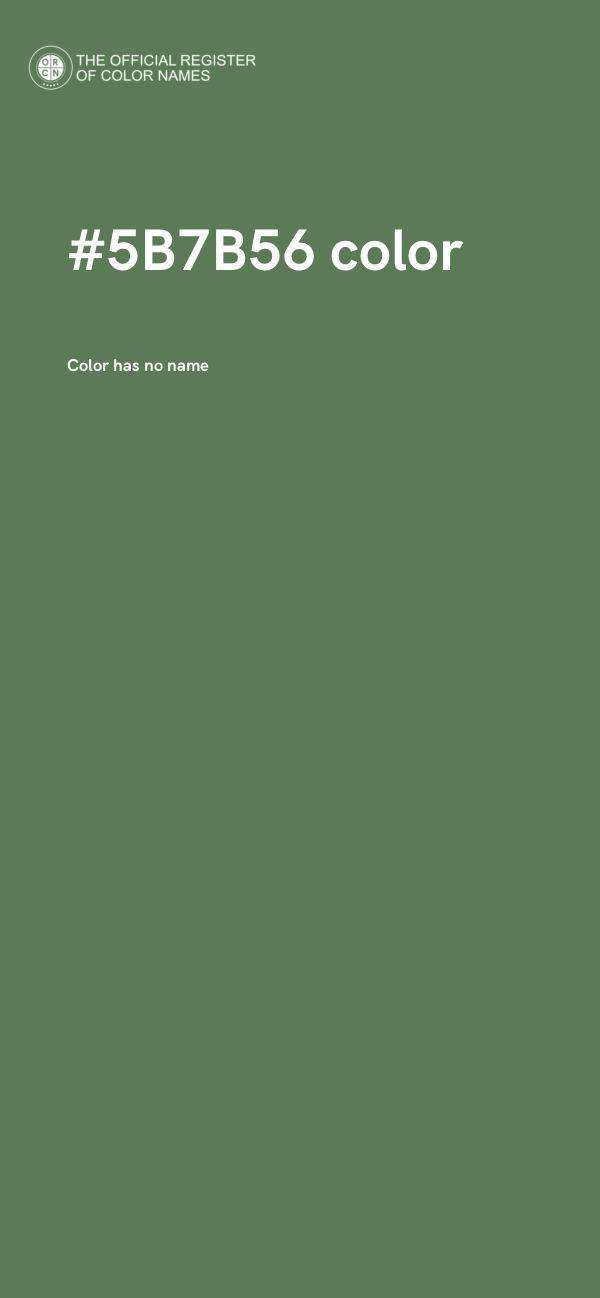 #5B7B56 color image