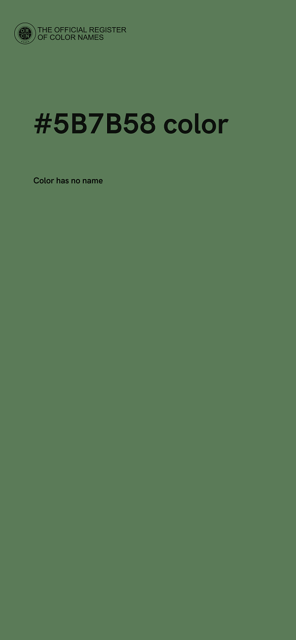 #5B7B58 color image